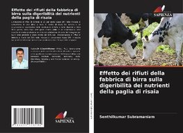 Effetto dei rifiuti della fabbrica di birra sulla digeribilità dei nutrienti della paglia di risaia