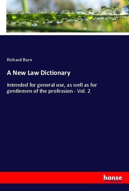 A New Law Dictionary