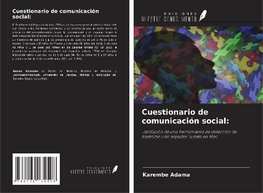 Cuestionario de comunicación social: