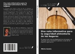 Una nota informativa para la seguridad alimentaria de los hogares