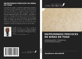 MATRIMONIOS PRECOCES DE NIÑAS EN TOGO