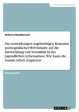 Die Auswirkungen regelmäßigen Konsums pornografischer Web-Inhalte auf die Entwicklung von Sexualität in der jugendlichen Lebensphase. Wie kann die Soziale Arbeit reagieren?