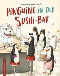 Pinguine in der Sushi-Bar