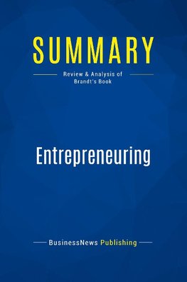 Summary: Entrepreneuring