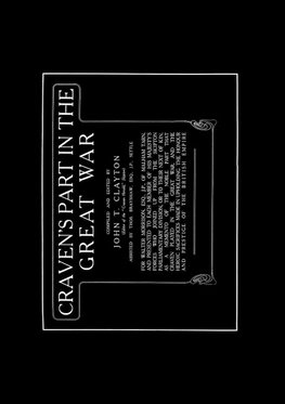 Craven's Part in the Great War