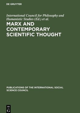 Marx and Contemporary Scientific Thought