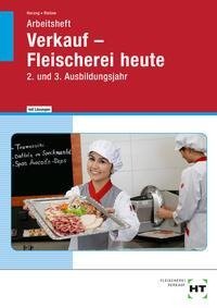 Arbeitsheft mit eingetragenen Lösungen Verkauf -- Fleischerei heute