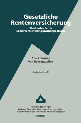 Anerkennung von Beitragszeiten