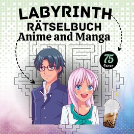 Labyrinth Rätselbuch Anime und Manga für Teenager, Kinder und Erwachsene Beschäftigungsbuch Aktivitätsbuch