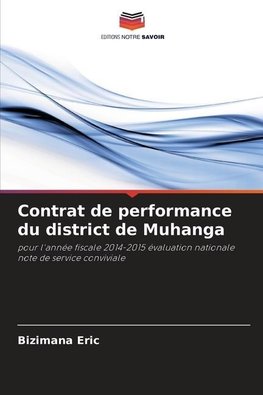 Contrat de performance du district de Muhanga