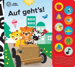 Baby Einstein - Auf geht's! - Interaktives Pappbilderbuch mit 10 lustigen Geräuschen für Kinder ab 18 Monaten