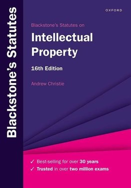 Blackstone's Statutes on Intellectual Property