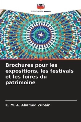 Brochures pour les expositions, les festivals et les foires du patrimoine