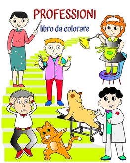 Professioni libro da colorare