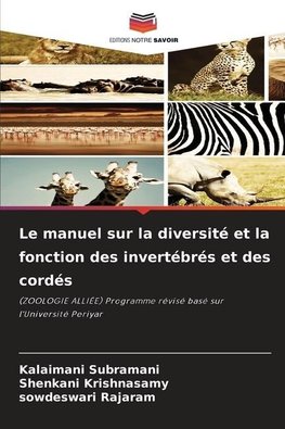 Le manuel sur la diversité et la fonction des invertébrés et des cordés