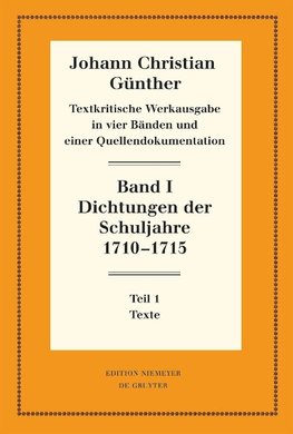 Dichtungen der Schuljahre 1710¿1715