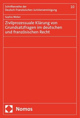 Zivilprozessuale Klärung von Grundsatzfragen im deutschen und französischen Recht