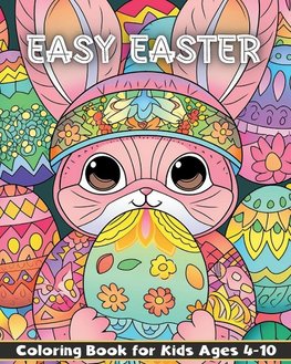 Easter Coloring Book For Kids Ages 4-10 | Large, Easy and Fun - Perfect Gift or Basket Stuffer