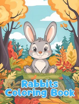 Rabbits Coloring Book