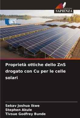 Proprietà ottiche dello ZnS drogato con Cu per le celle solari