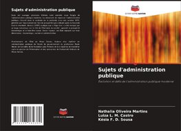 Sujets d'administration publique