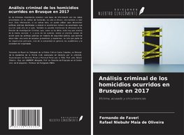 Análisis criminal de los homicidios ocurridos en Brusque en 2017