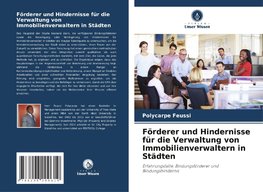 Förderer und Hindernisse für die Verwaltung von Immobilienverwaltern in Städten