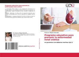 Programa educativo para prevenir la enfermedad renal crónica