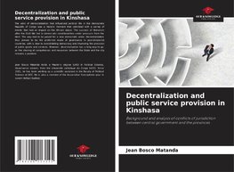 Decentralization and public service provision in Kinshasa