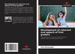 Development of coherent oral speech of first graders