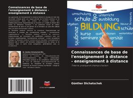 Connaissances de base de l'enseignement à distance - enseignement à distance