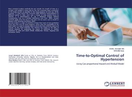 Time-to-Optimal Control of Hypertension