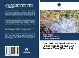 Qualität des Quellwassers in der Region Rabat-Sale-Zemour-Zaer (Marokko)