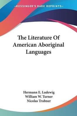 The Literature Of American Aboriginal Languages