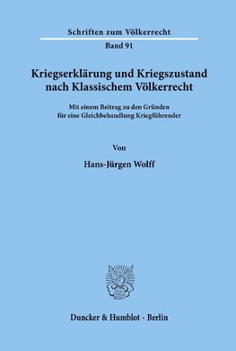 Wolff: Kriegserklaerung