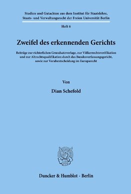 Zweifel des erkennenden Gerichts.