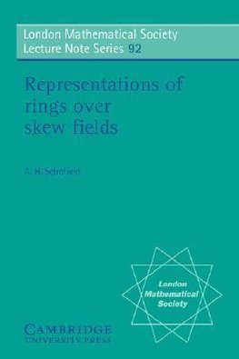 Representations of Rings Over Skew Fields