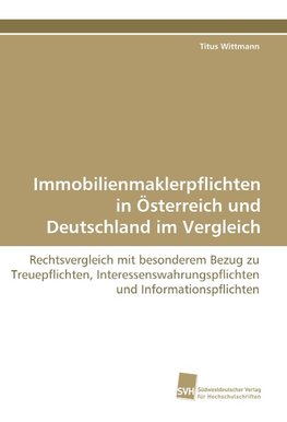 Immobilienmaklerpflichten in Österreich und Deutschland im Vergleich