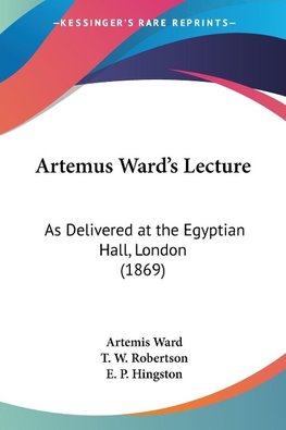 Artemus Ward's Lecture