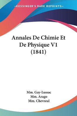 Annales De Chimie Et De Physique V1 (1841)