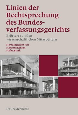 Linien der Rechtsprechung des Bundesverfassungsgerichts