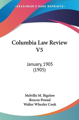 Columbia Law Review V5