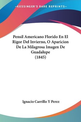 Pensil Americano Florido En El Rigor Del Invierno, O Aparicion De La Milagrosa Imagen De Guadalupe (1845)