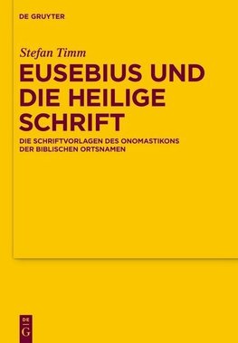 Eusebius und die Heilige Schrift