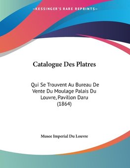 Catalogue Des Platres